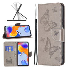 Load image into Gallery viewer, Two Butterflies Embossing Leather Phone Case, For Xiaomi Redmi Note 11 Pro International Version