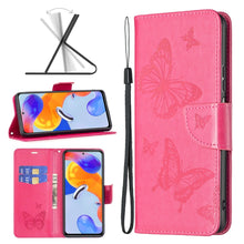 Load image into Gallery viewer, Two Butterflies Embossing Leather Phone Case, For Xiaomi Redmi Note 11 Pro International Version