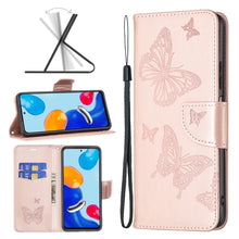 Load image into Gallery viewer, Two Butterflies Embossing Leather Phone Case, For Xiaomi Redmi Note 11 Global, For Samsung Galaxy A23 5G