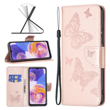 Load image into Gallery viewer, Two Butterflies Embossing Leather Phone Case, For Xiaomi Redmi Note 11 Global, For Samsung Galaxy A23 5G