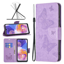 Load image into Gallery viewer, Two Butterflies Embossing Leather Phone Case, For Xiaomi Redmi Note 11 Global, For Samsung Galaxy A23 5G