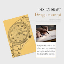 Load image into Gallery viewer, OLEVS 5565 Men Fashion Waterproof Stainless Steel Strap Diamond Quartz Watch