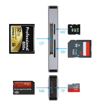 Load image into Gallery viewer, NK-3044 5 in 1 USB-C / Type-C to MS / M2 / CF / TF / SD Card Slots Card Reader, NK-3044