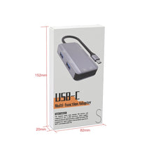 Load image into Gallery viewer, NK-3049 6 in 1 USB-C / Type-C to TF / SD Card Slot + 4 USB Female Adapter, NK-3049