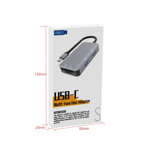 Load image into Gallery viewer, NK-3049H 6 in 1 USB-C / Type-C to TF / SD Card Slot + USB 3.0 + 3 USB 2.0 Female Adapter, NK-3049H