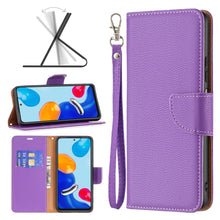 Load image into Gallery viewer, Litchi Texture Pure Color Leather Phone Case, For Xiaomi Redmi Note 11 Global, For Samsung Galaxy A23 5G
