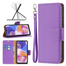 Load image into Gallery viewer, Litchi Texture Pure Color Leather Phone Case, For Xiaomi Redmi Note 11 Global, For Samsung Galaxy A23 5G