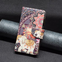 Load image into Gallery viewer, Colored Drawing Pattern Zipper Leather Phone Case, For Samsung Galaxy A03 166mm