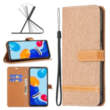 Load image into Gallery viewer, Color Matching Denim Texture Leather Phone Case, For Xiaomi Redmi Note 11 Global, For Samsung Galaxy A23 5G