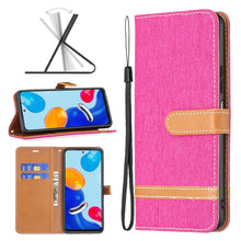 Load image into Gallery viewer, Color Matching Denim Texture Leather Phone Case, For Xiaomi Redmi Note 11 Global, For Samsung Galaxy A23 5G