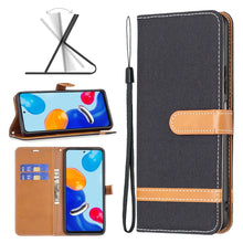 Load image into Gallery viewer, Color Matching Denim Texture Leather Phone Case, For Xiaomi Redmi Note 11 Global, For Samsung Galaxy A23 5G