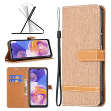 Load image into Gallery viewer, Color Matching Denim Texture Leather Phone Case, For Xiaomi Redmi Note 11 Global, For Samsung Galaxy A23 5G