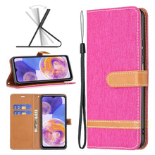 Load image into Gallery viewer, Color Matching Denim Texture Leather Phone Case, For Xiaomi Redmi Note 11 Global, For Samsung Galaxy A23 5G