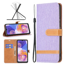 Load image into Gallery viewer, Color Matching Denim Texture Leather Phone Case, For Xiaomi Redmi Note 11 Global, For Samsung Galaxy A23 5G
