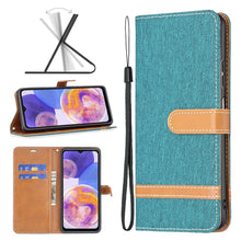 Load image into Gallery viewer, Color Matching Denim Texture Leather Phone Case, For Xiaomi Redmi Note 11 Global, For Samsung Galaxy A23 5G
