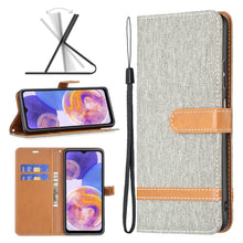 Load image into Gallery viewer, Color Matching Denim Texture Leather Phone Case, For Xiaomi Redmi Note 11 Global, For Samsung Galaxy A23 5G