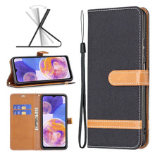 Load image into Gallery viewer, Color Matching Denim Texture Leather Phone Case, For Xiaomi Redmi Note 11 Global, For Samsung Galaxy A23 5G