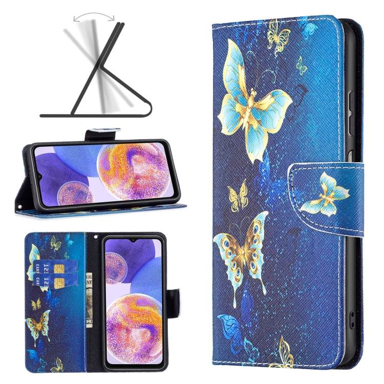 Colored Drawing Pattern Flip Leather Phone Case, For Samsung Galaxy A23 5G