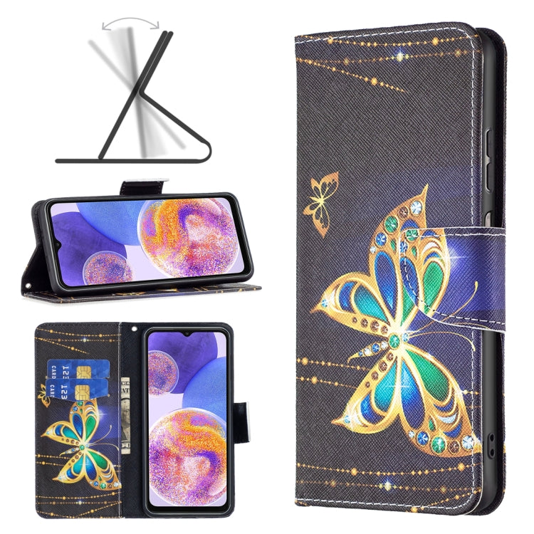 Colored Drawing Pattern Flip Leather Phone Case, For Samsung Galaxy A23 5G