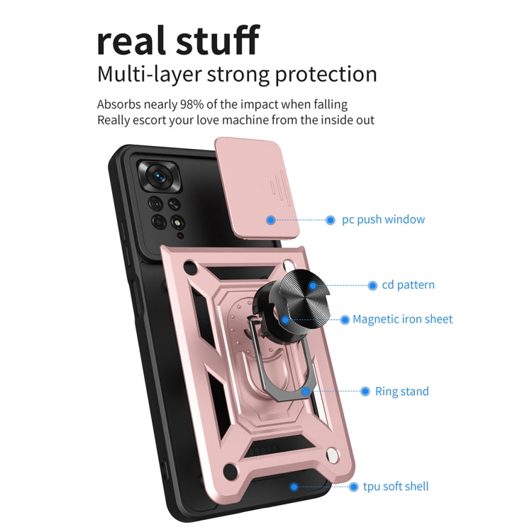 Sliding Camera Cover TPU+PC Phone Case, For Xiaomi Redmi Note 11 Pro(Global), For Xiaomi Redmi Note 11S