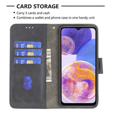 Load image into Gallery viewer, Matching Color Crocodile Texture Leather Phone Case, For Samsung Galaxy A23 5G