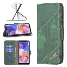 Load image into Gallery viewer, Matching Color Crocodile Texture Leather Phone Case, For Samsung Galaxy A23 5G