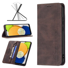 Load image into Gallery viewer, BF08 Magnetic RFID Flip Leather Phone Case, For Samsung Galaxy A03 166mm