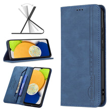 Load image into Gallery viewer, BF08 Magnetic RFID Flip Leather Phone Case, For Samsung Galaxy A03 166mm
