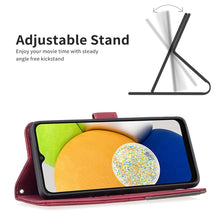 Load image into Gallery viewer, BF05 Magnetic Buckle Rhombus Texture Leather Phone Case, For Samsung Galaxy A03 166mm