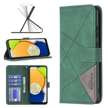 Load image into Gallery viewer, BF05 Magnetic Buckle Rhombus Texture Leather Phone Case, For Samsung Galaxy A03 166mm