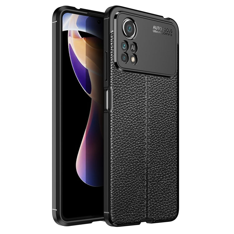 Litchi Texture Shockproof TPU Phone Case, For Huawei nova 9 SE, For Xiaomi Poco M4 Pro Fine Hole Version