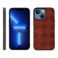 Load image into Gallery viewer, Weave Plaid PU Phone Case, For iPhone 13 mini, For iPhone 12 mini, For iPhone 12 / 12 Pro, For iPhone 12 Pro Max