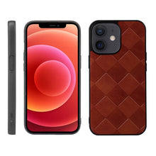 Load image into Gallery viewer, Weave Plaid PU Phone Case, For iPhone 13 mini, For iPhone 12 mini, For iPhone 12 / 12 Pro, For iPhone 12 Pro Max
