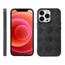 Load image into Gallery viewer, Weave Plaid PU Phone Case, For iPhone 13 mini, For iPhone 12 mini, For iPhone 12 / 12 Pro, For iPhone 12 Pro Max