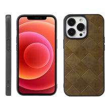 Load image into Gallery viewer, Weave Plaid PU Phone Case, For iPhone 13 mini, For iPhone 12 mini, For iPhone 12 / 12 Pro, For iPhone 12 Pro Max