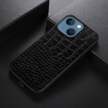Load image into Gallery viewer, Crocodile Top Layer Cowhide Leather Case, For iPhone 13 mini, For iPhone 12 mini, For iPhone 12 / 12 Pro, For iPhone 12 Pro Max