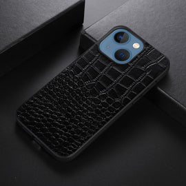 Crocodile Top Layer Cowhide Leather Case, For iPhone 13 mini, For iPhone 12 mini, For iPhone 12 / 12 Pro, For iPhone 12 Pro Max