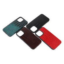 Load image into Gallery viewer, Crocodile Top Layer Cowhide Leather Case, For iPhone 13 mini, For iPhone 12 mini, For iPhone 12 / 12 Pro, For iPhone 12 Pro Max