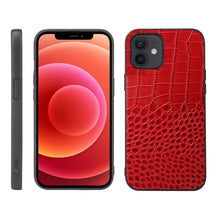 Load image into Gallery viewer, Crocodile Top Layer Cowhide Leather Case, For iPhone 13 mini, For iPhone 12 mini, For iPhone 12 / 12 Pro, For iPhone 12 Pro Max
