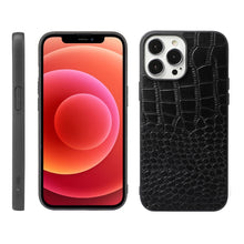 Load image into Gallery viewer, Crocodile Top Layer Cowhide Leather Case, For iPhone 13 mini, For iPhone 12 mini, For iPhone 12 / 12 Pro, For iPhone 12 Pro Max