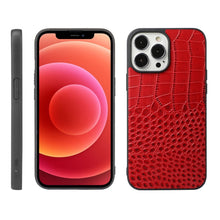 Load image into Gallery viewer, Crocodile Top Layer Cowhide Leather Case, For iPhone 13 mini, For iPhone 12 mini, For iPhone 12 / 12 Pro, For iPhone 12 Pro Max