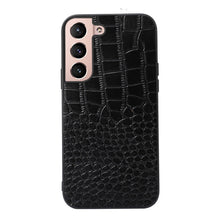 Load image into Gallery viewer, Crocodile Top Layer Cowhide Leather Phone Case, For Samsung Galaxy S22 5G, For Samsung Galaxy S22+ 5G, For Samsung Galaxy S22 Ultra 5G, For Samsung Galaxy Z Flip 3 5G, For Samsung Galaxy Z Fold2 5G, For Samsung Galaxy Z Fold3 5G