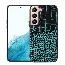 Load image into Gallery viewer, Crocodile Top Layer Cowhide Leather Phone Case, For Samsung Galaxy S22 5G, For Samsung Galaxy S22+ 5G, For Samsung Galaxy S22 Ultra 5G, For Samsung Galaxy Z Flip 3 5G, For Samsung Galaxy Z Fold2 5G, For Samsung Galaxy Z Fold3 5G