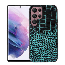Load image into Gallery viewer, Crocodile Top Layer Cowhide Leather Phone Case, For Samsung Galaxy S22 5G, For Samsung Galaxy S22+ 5G, For Samsung Galaxy S22 Ultra 5G, For Samsung Galaxy Z Flip 3 5G, For Samsung Galaxy Z Fold2 5G, For Samsung Galaxy Z Fold3 5G