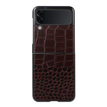 Load image into Gallery viewer, Crocodile Top Layer Cowhide Leather Phone Case, For Samsung Galaxy S22 5G, For Samsung Galaxy S22+ 5G, For Samsung Galaxy S22 Ultra 5G, For Samsung Galaxy Z Flip 3 5G, For Samsung Galaxy Z Fold2 5G, For Samsung Galaxy Z Fold3 5G
