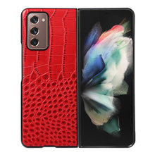 Load image into Gallery viewer, Crocodile Top Layer Cowhide Leather Phone Case, For Samsung Galaxy S22 5G, For Samsung Galaxy S22+ 5G, For Samsung Galaxy S22 Ultra 5G, For Samsung Galaxy Z Flip 3 5G, For Samsung Galaxy Z Fold2 5G, For Samsung Galaxy Z Fold3 5G