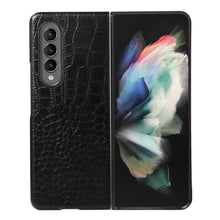 Load image into Gallery viewer, Crocodile Top Layer Cowhide Leather Phone Case, For Samsung Galaxy S22 5G, For Samsung Galaxy S22+ 5G, For Samsung Galaxy S22 Ultra 5G, For Samsung Galaxy Z Flip 3 5G, For Samsung Galaxy Z Fold2 5G, For Samsung Galaxy Z Fold3 5G