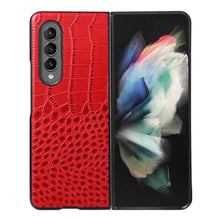Load image into Gallery viewer, Crocodile Top Layer Cowhide Leather Phone Case, For Samsung Galaxy S22 5G, For Samsung Galaxy S22+ 5G, For Samsung Galaxy S22 Ultra 5G, For Samsung Galaxy Z Flip 3 5G, For Samsung Galaxy Z Fold2 5G, For Samsung Galaxy Z Fold3 5G