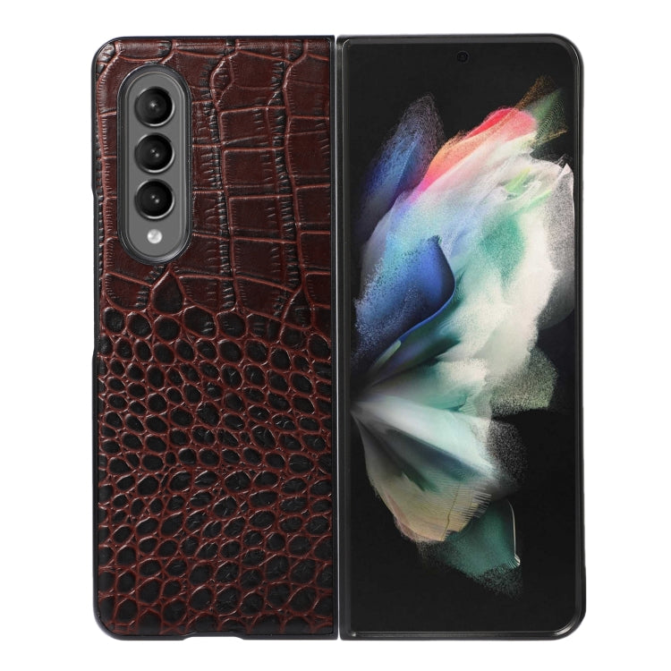 Crocodile Top Layer Cowhide Leather Phone Case, For Samsung Galaxy S22 5G, For Samsung Galaxy S22+ 5G, For Samsung Galaxy S22 Ultra 5G, For Samsung Galaxy Z Flip 3 5G, For Samsung Galaxy Z Fold2 5G, For Samsung Galaxy Z Fold3 5G