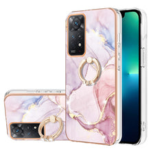 Load image into Gallery viewer, Electroplating Marble Pattern IMD TPU Shockproof Phone Case with Ring Holder, For Xiaomi Redmi Note 11 Pro 5G / 4G, For Xiaomi Redmi Note 11 4G / Note 11S, For Xiaomi Redmi Note 11 5G China / Poco M4 Pro 5G / Note 11T 5G India                          ...